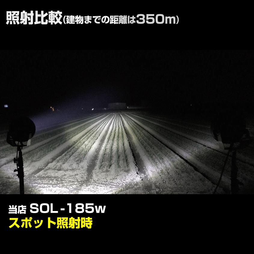 作業灯 サーチライト LED 185w 15000lm 12v 24v 対応 6000k 屋外 船 ボート 船舶 漁船 ライト スポット 拡散 切換え レンズ付き 投光器｜ksgarage｜07