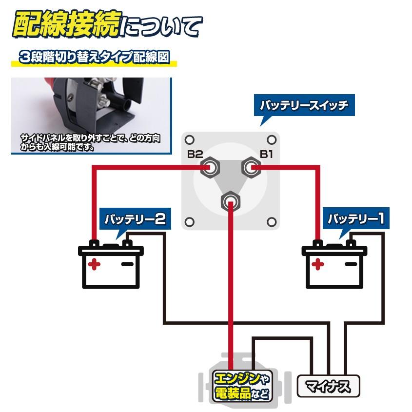 K'sガレージ バッテリースイッチ 12v 24v 電圧対応 メイン サブ K'sガレージ バッテリースイッチ 12v 24v 電圧対応 メイン サブ
