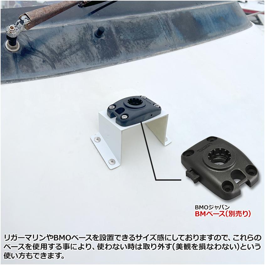 K'sガレージ 斜面取付用 FRP台座 60° 船のキャビンなどの斜面を有効