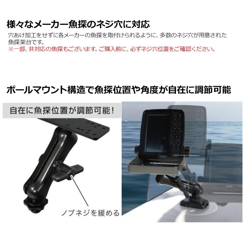 BMO JAPAN Japan 魚探 取り付け 架台 ボールマウント構造 位置 BMO JAPAN Japan 魚探 取り付け 架台 ボールマウント構造 位置