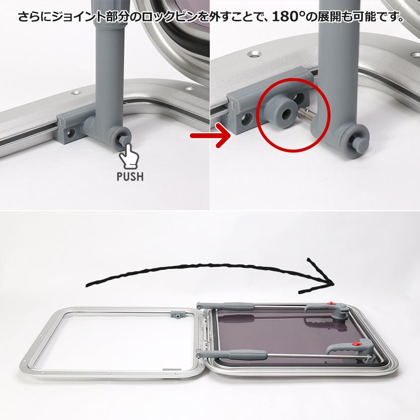 K'sガレージ 船舶用 ハッチ アルミフレームハッチ 外寸 700mm×700mm