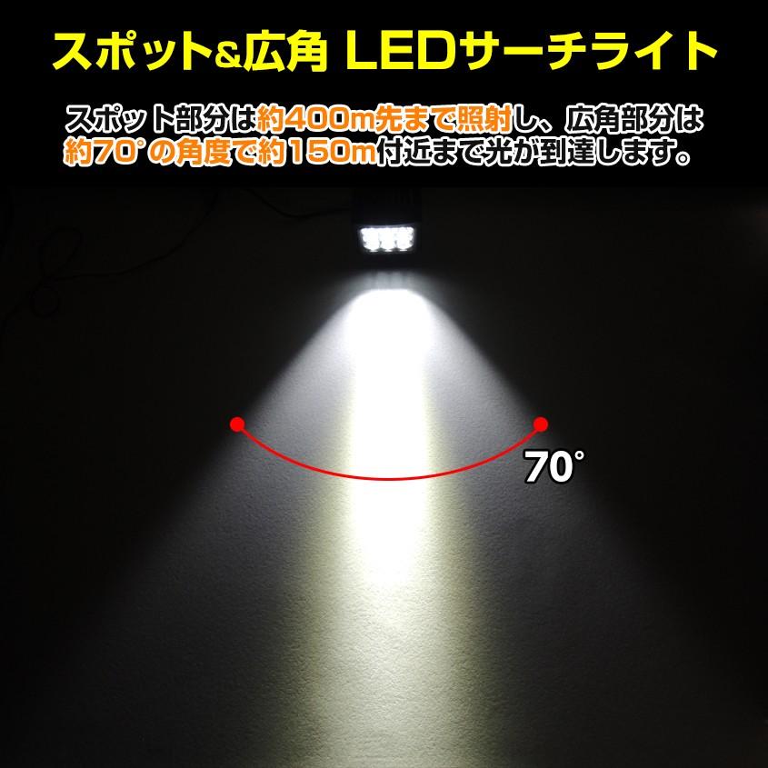 作業灯 LED 24v 12v 投光器 90w スポット サーチライト 屋外 照明