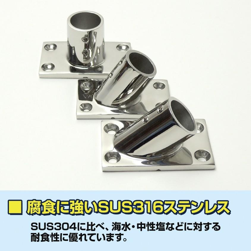 K'sガレージ SUS316 ステンレス パイプジョイント 金具 22mm パイプ用