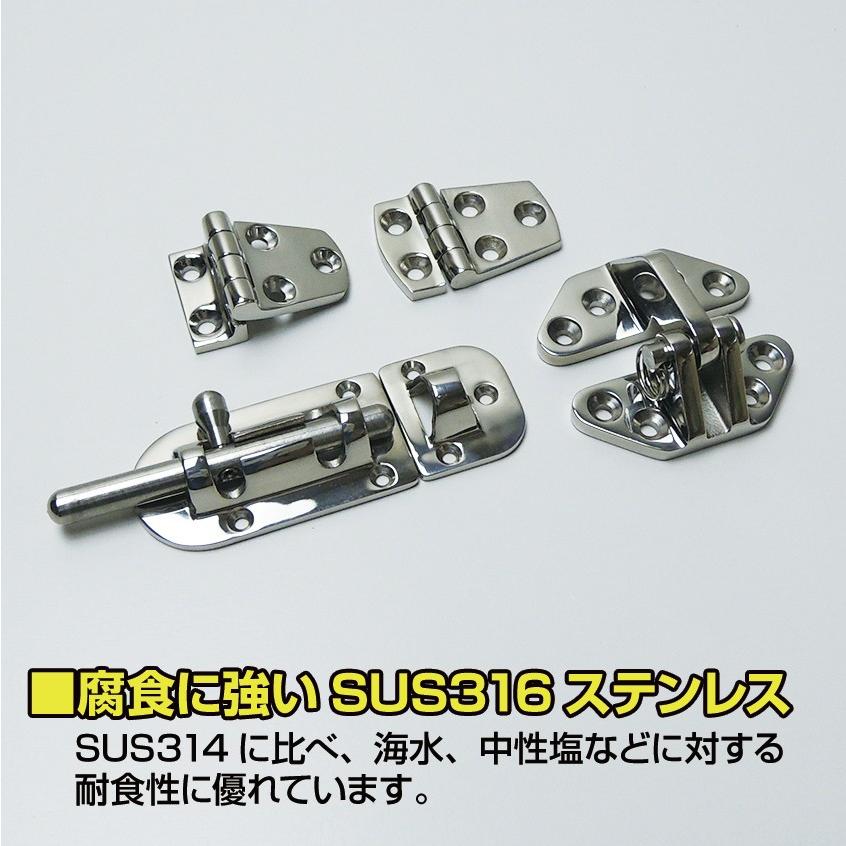 K'sガレージ SUS316 ステンレス スライドラッチ 扉 ドア K'sガレージ SUS316 ステンレス スライドラッチ 扉 ドア