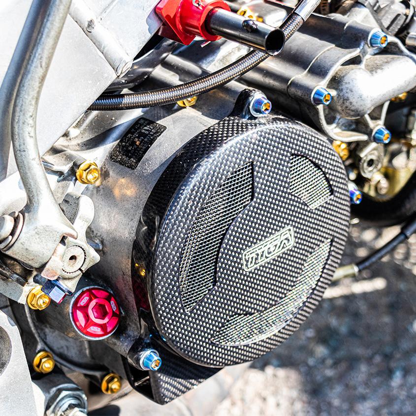 K'sガレージ NSR250 R. クランクケースカバー周り チタンボルト 13本