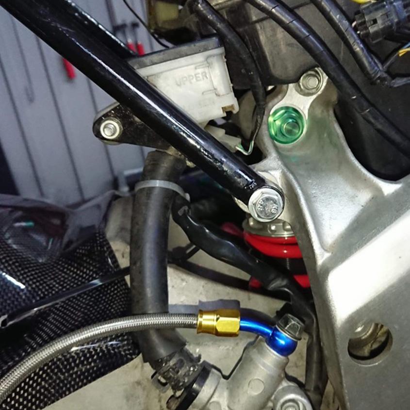 K'sガレージ NSR250R リアサス アッパーボルト MC18 チタンボルト