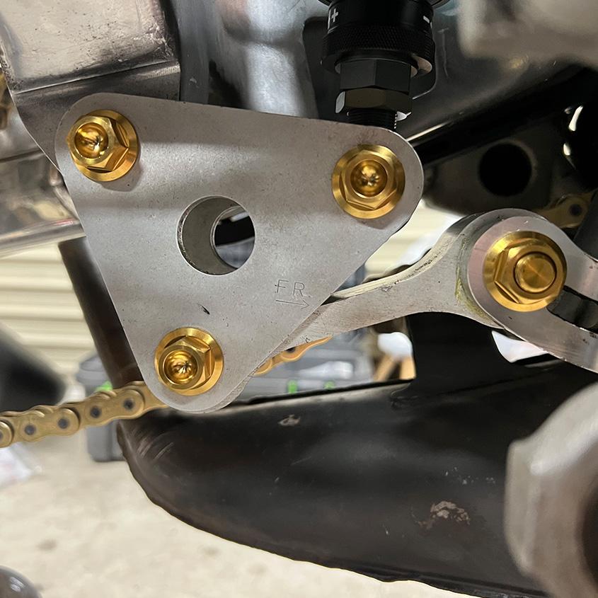 K'sガレージ NSR250R リアサス リンクプレート リンクアーム チタン