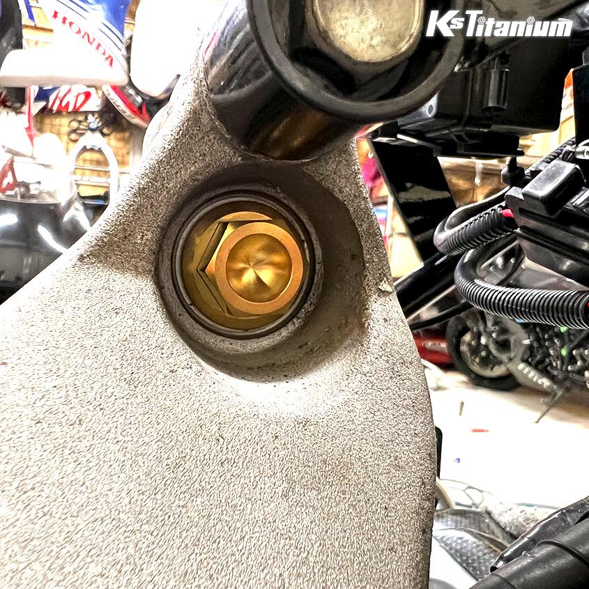 K'sガレージ チタンボルト NSR250R MC21 MC28 リアサスアッパー 上部