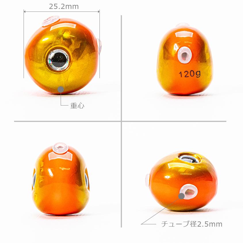 K'sガレージ タイラバ タングステン 鯛ラバ ヘッド 120g (2色 K'sガレージ タイラバ タングステン 鯛ラバ ヘッド 120g (2色