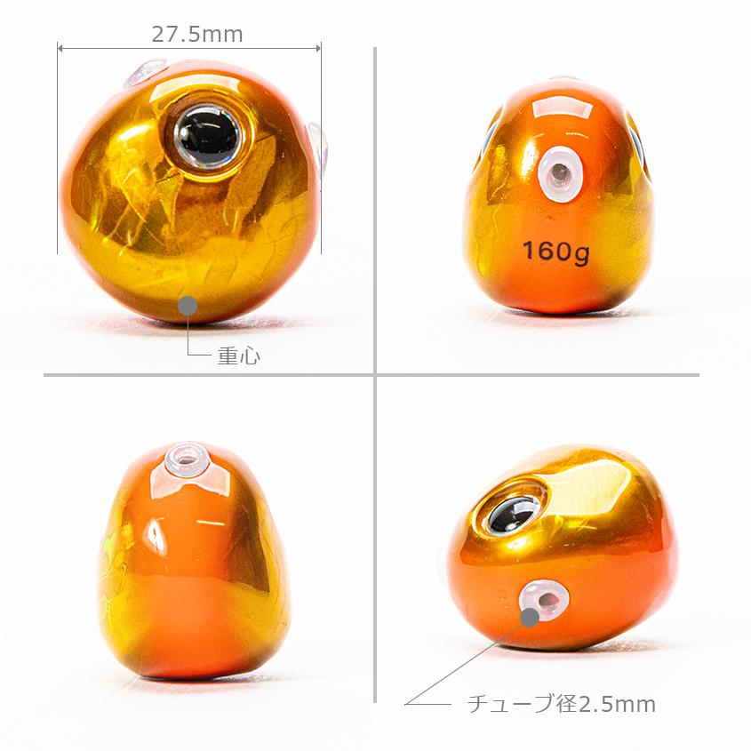 K'sガレージ タイラバ タングステン 鯛ラバ ヘッド 160g (2色 2 K'sガレージ タイラバ タングステン 鯛ラバ ヘッド 160g (2色 2