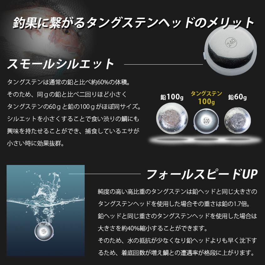 K'sガレージ タイラバ タングステン 240g 5個セット 保護 K'sガレージ タイラバ タングステン 240g 5個セット 保護
