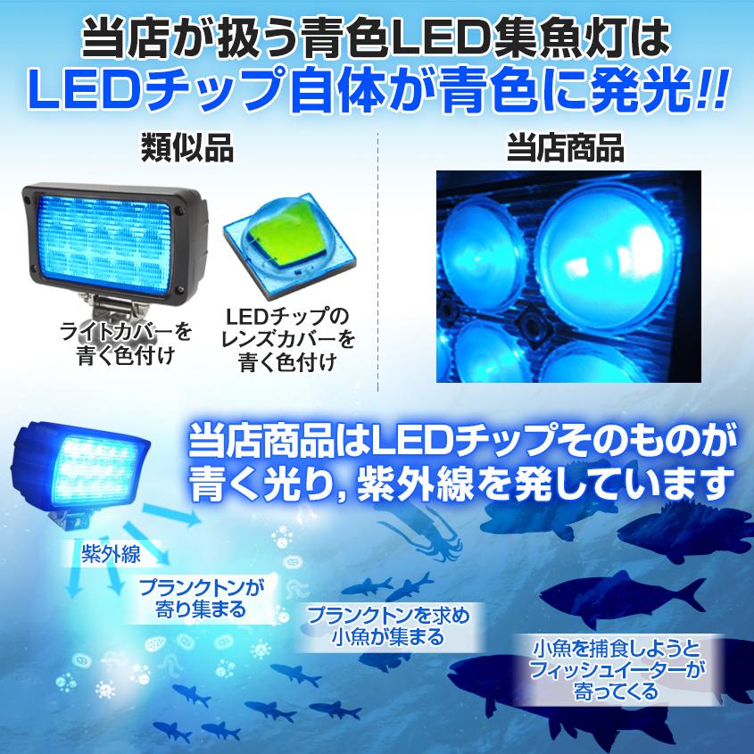アウトレット商品 集魚灯 ブルー 1w イカ釣り アジ タチウオ イサキ 集魚ライト 青色 Led 3wチップ 40発 船 ボート 漁船 Dc 12v 24v 兼用 スポットのみ Wlgk 1w Blue K Sガレージ 通販 Yahoo ショッピング