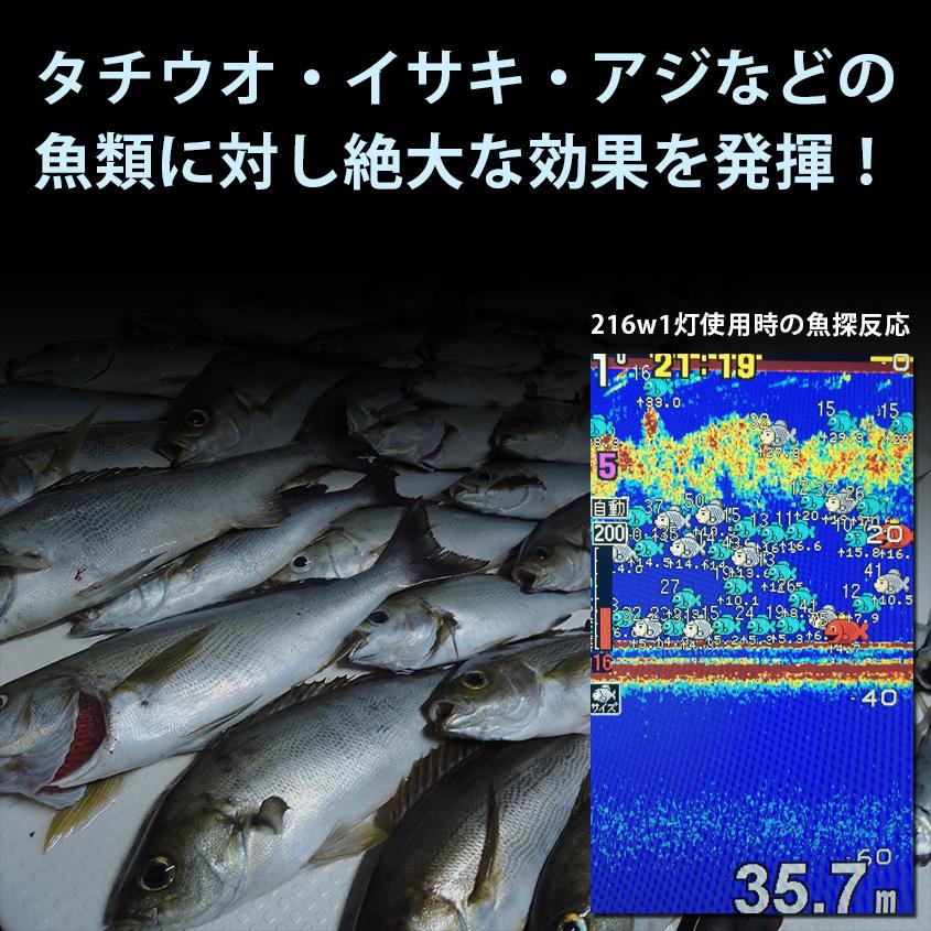 K'sガレージ 集魚灯 LED 青 12v 24v 対応 216w 4374lm ブルー 集魚
