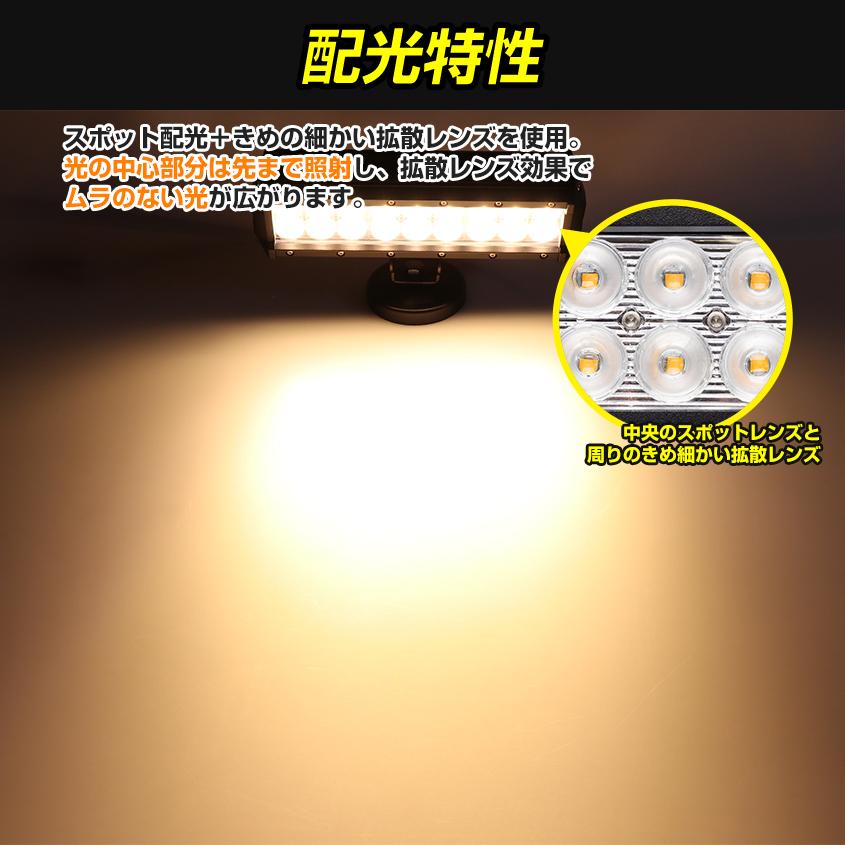 K'sガレージ アウトレット品 集魚灯 イカ アジ 54w オレンジ 12v 24v