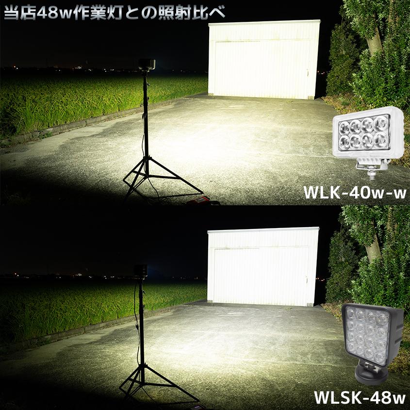 デッキライト 船舶 LED ライト 40w 作業灯 24v 12v 対応 投光器 広角 ワークライト マリングレード SUS316 ステンレス ステー 付き 船 車用｜ksgarage｜06