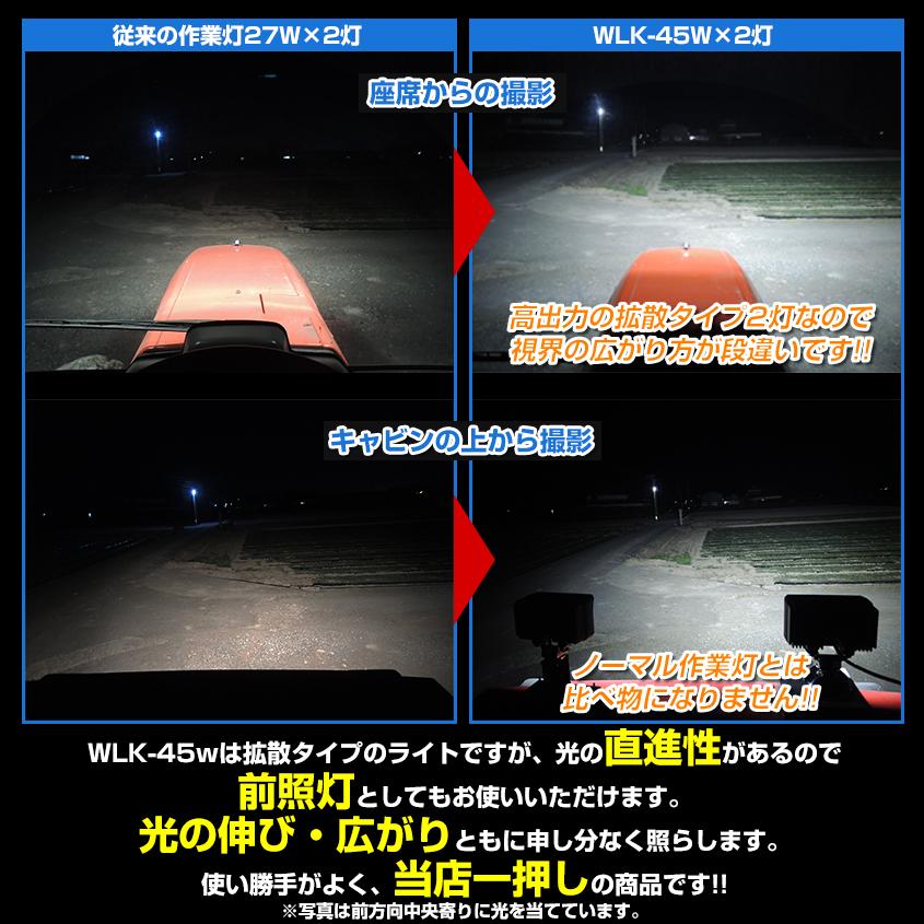 K'sガレージ 数量限定カラー ホワイト 作業灯 LED 12v 24v 兼用 ワーク
