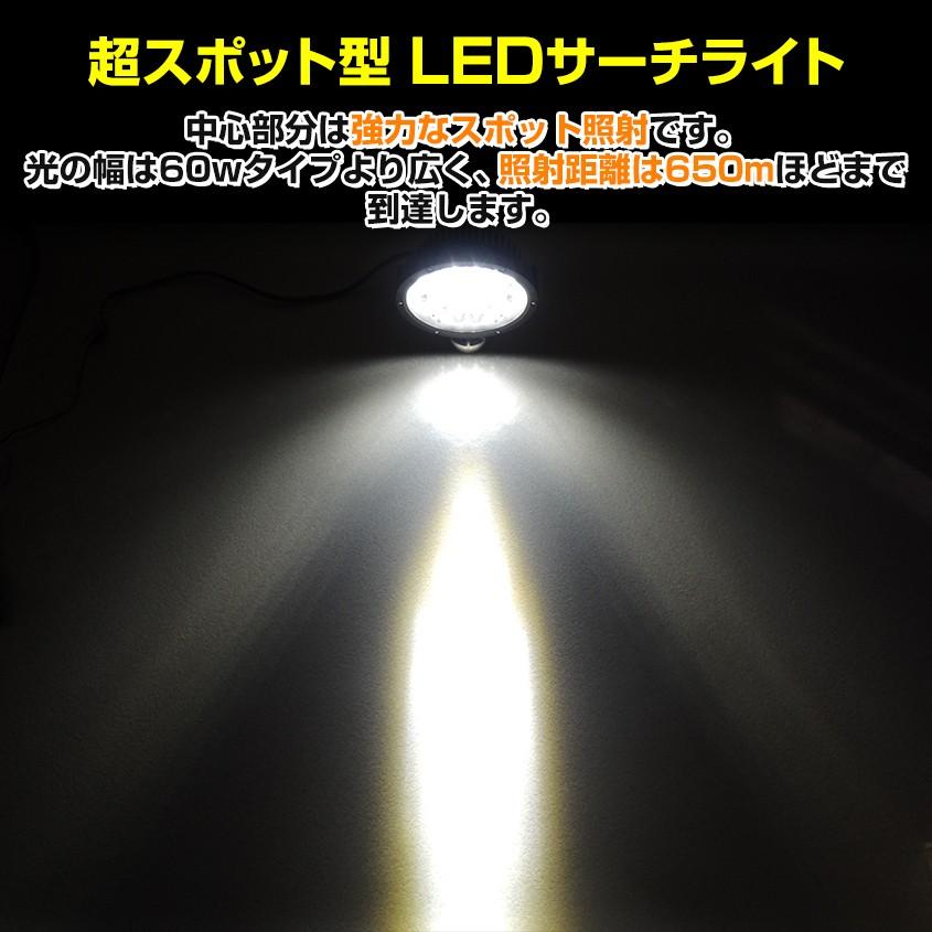 船 サーチライト LED 120w 24v 12v 兼用 スポットタイプ 防水 ボートの前照灯 650m照射｜ksgarage｜06