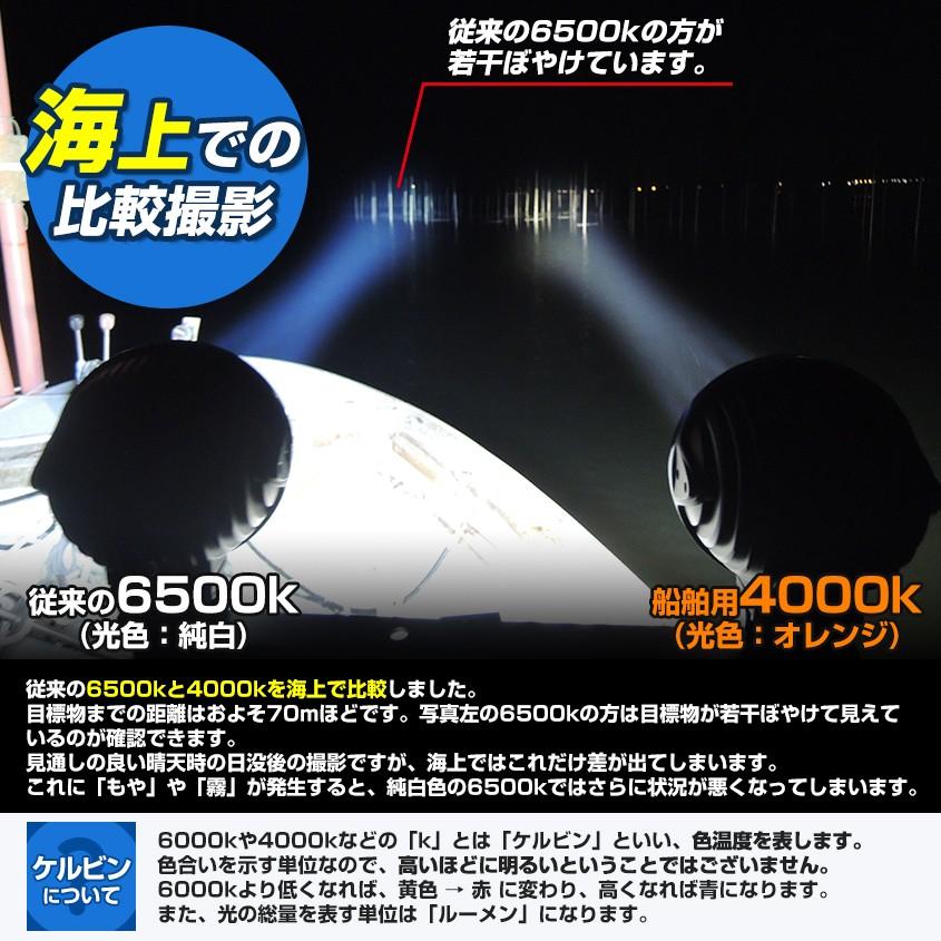 K'sガレージ 船 サーチライト LED 60w オレンジ 24v 12v 兼用 K'sガレージ 船 サーチライト LED 60w オレンジ 24v 12v 兼用