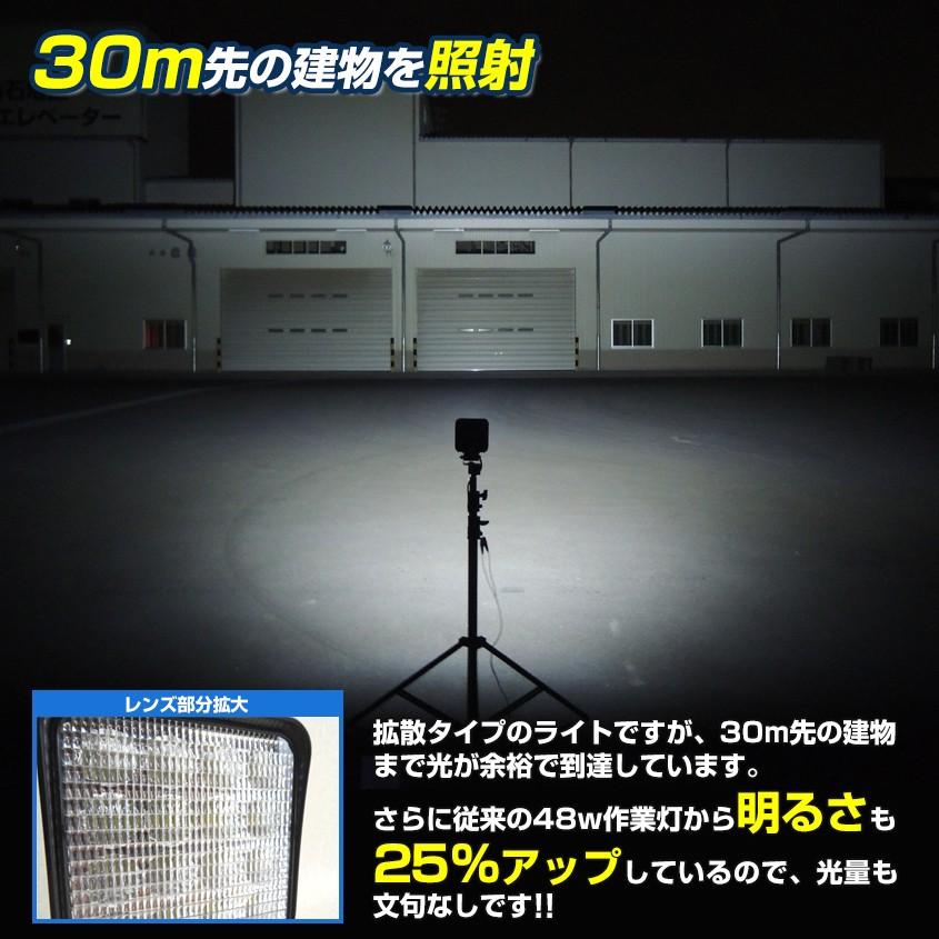 K'sガレージ 作業灯 LED 12v 24v 投光器 48w ノイズ対策 K'sガレージ 作業灯 LED 12v 24v 投光器 48w ノイズ対策