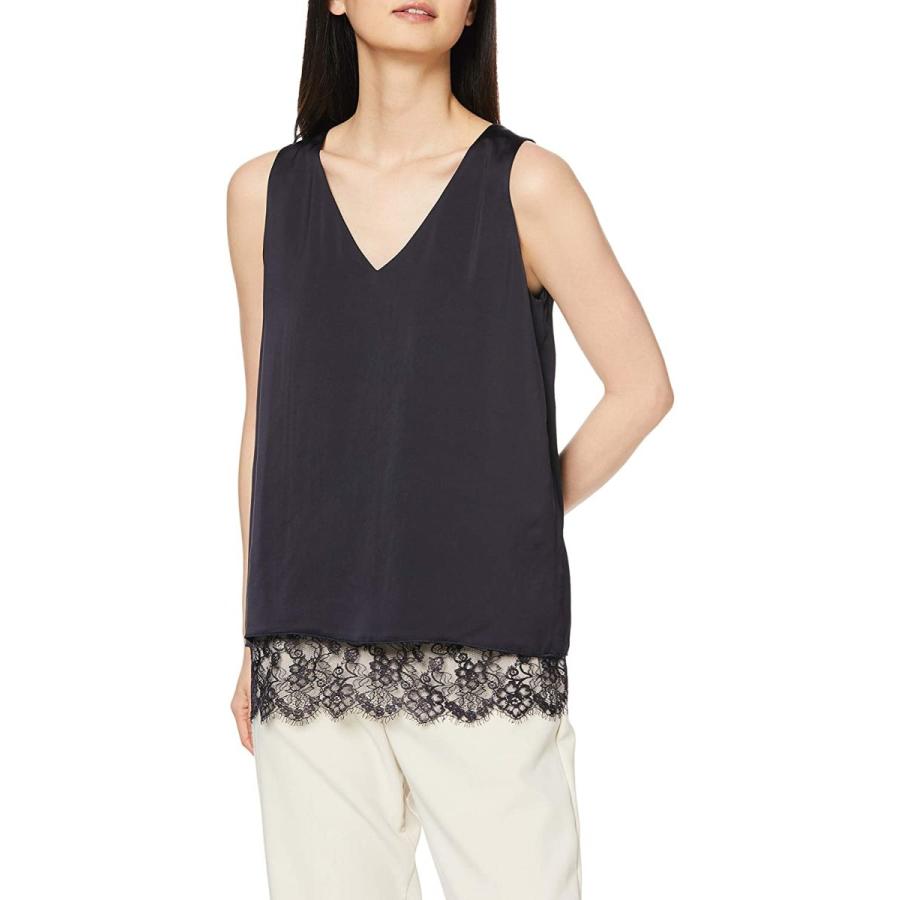 アウトレット ダブルスタンダードクロージング D Nero Vネックサテンブラウス 4804 190 1 レディース Navy 日本 36 日本サイズ7 チャンピオン Staging Skylanceronline Com