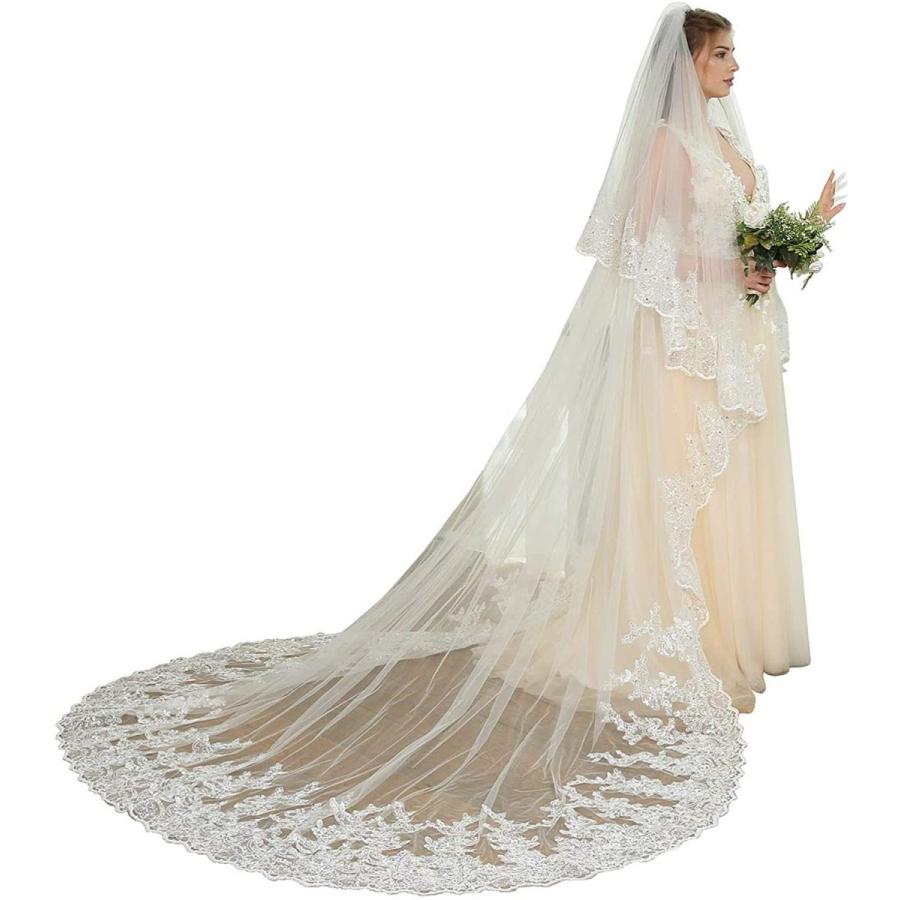 数量限定 エブレドレス Everydress 17 花嫁ベール アップリケ ビーズ付きベール 3メートル 花柄ベール ブライダルベール ロングだけ 二層ベ Kshop Cielo 通販 Yahoo ショッピング リアルサープラス Skylanceronline Com