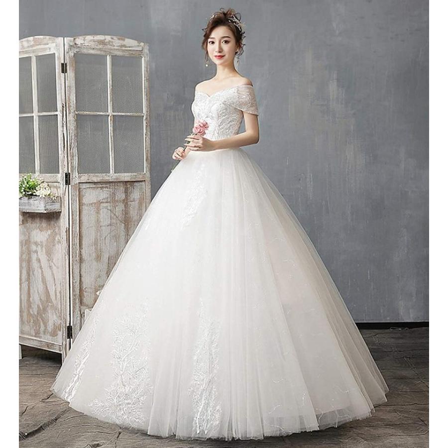 超歓迎 ウエディングドレス 花嫁衣装 Aライン ロング オフショルダー レースアップ ハートカット ホワイト S Kshop Cielo 通販 Yahoo ショッピング 21新作モデル Measurementsystems Org