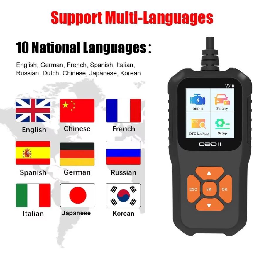 2026年版 OBD2 診断機 車両 日本語 自動車 故障診断機 スキャンツール