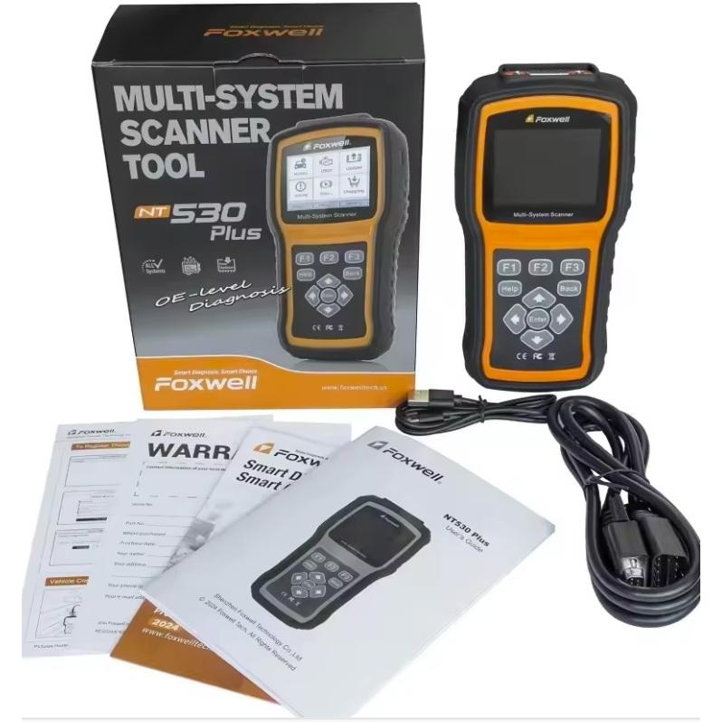 Foxwell-NT530 Plus 992 918 日本語 OBD2 スキャナー 故障診断機