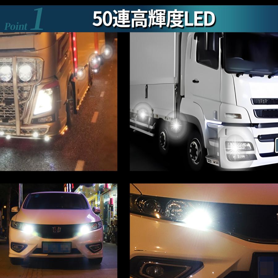 S25 LED シングル 24V 12V ホワイト サイドマーカー バックライト マーカーランプ トラック 明るい 無極性｜kshouten｜02