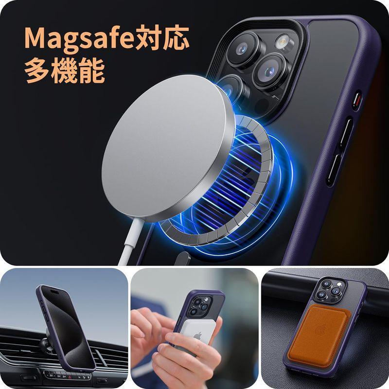 NIMASO ケース MagSafe 対応 iPhone15Pro 用 ケース マグネット搭載 マグセーフ対応 カバー 滑り止め マット仕上｜ksi-st2｜02