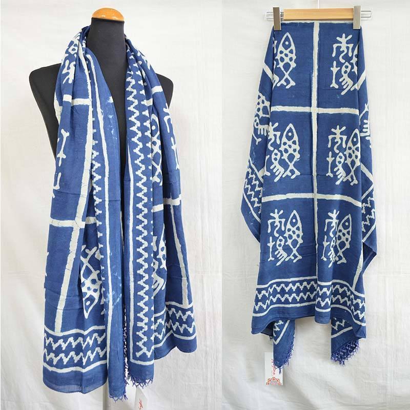 Anjuna エスニック柄 インド綿 コットン100％ 112cm×180cm/ビーズ