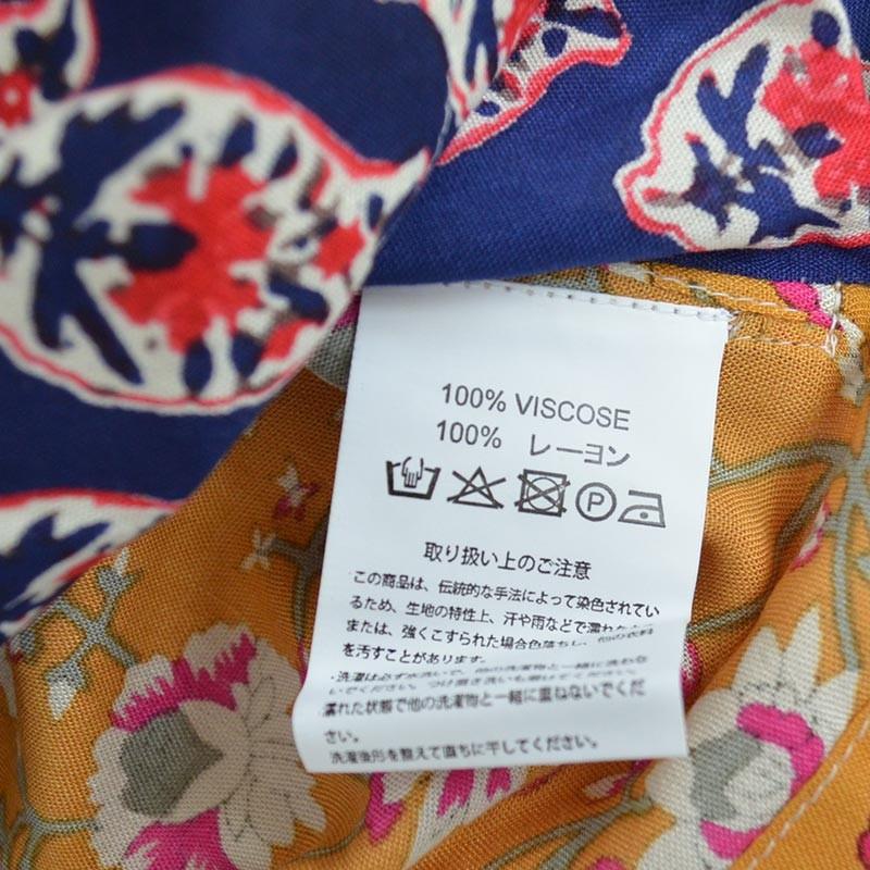 pws021 涼しい肌触り Anjuna パッチワークシャツ インド製 コットン100 