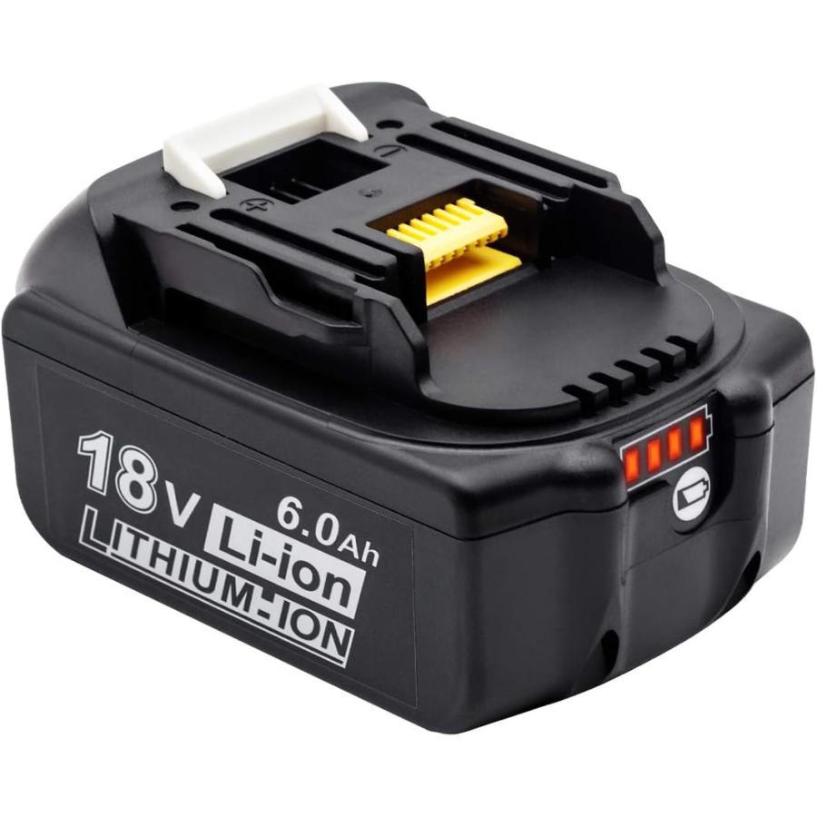 マキタ互換バッテリー 18V AKP BL1860B(赤) LED残量表示付 6個 マキタ互換バッテリー 18V AKP BL1860B(赤) LED残量表示付 6個
