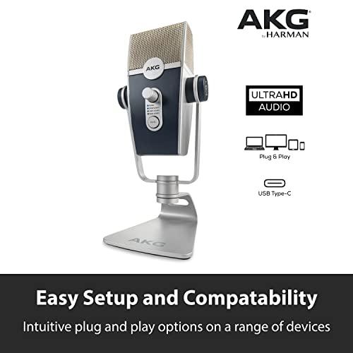 AKG LYRA C44 USB コンデンサーマイク iOS Android Mac Windows PC用 Blucoil Pop Filter Windscreen 3-FT USB 2.0 Type-A 延長ケーブル｜ksks｜02