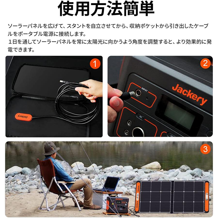 2個セット Jackery SolarSaga 100 ソーラーパネル 100W ETFE ソーラー