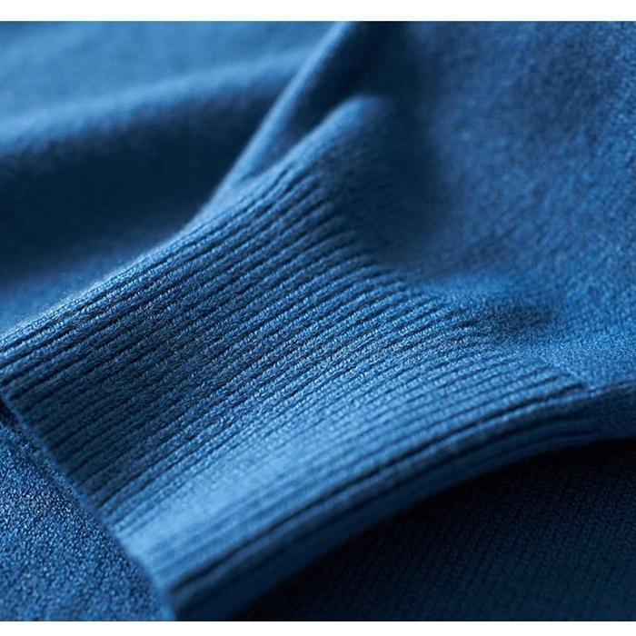 ニットセーター Vネック セーター クルーネック メンズ トップス 長袖 長袖セーター 暖か 柔らか 無地 リブ編み｜ksmc-shop｜04