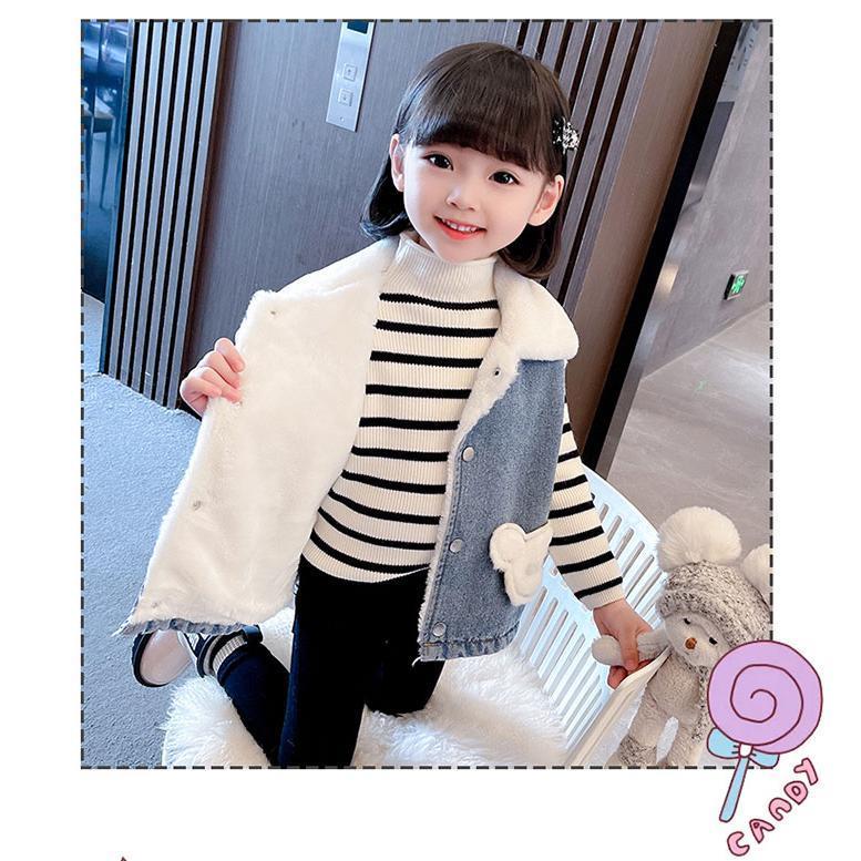 フリースベスト キッズ ベスト ボアベスト モコモコ ジレベスト 前開き 女の子 可愛い 子供服 アウター 防寒 暖かい あったか 秋冬｜ksmc-shop｜08