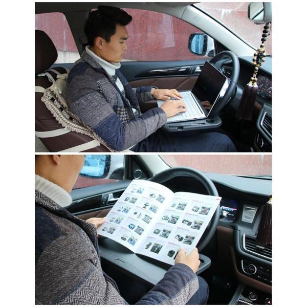 ハンドル テーブル 車内 テレワーク 2WAY 簡単取付 車 仕事 便利 ハンドルテーブル 車載テーブル 両面 サイドテーブル 食事 読書｜ksmc-shop｜11