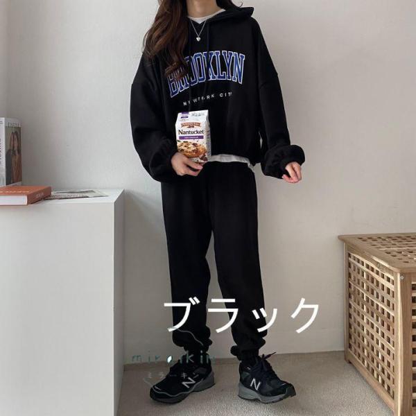 パーカー レディース ジョガーパンツ スウェット風 スポーツウェア 春服 秋物 トップス ボトムス ウエストゴム 運動着 ルームウェア 部屋着 20代30代40代｜ksmc-shop｜02