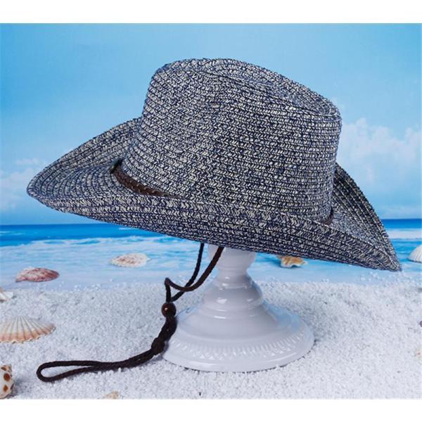 麦わら帽子 帽子 メンズ レディース あご紐付き 中折れ ストローハット UVカット帽子 つば広 熱中症対策 通気性 紳士 涼しい UV対策｜ksmc-shop｜15