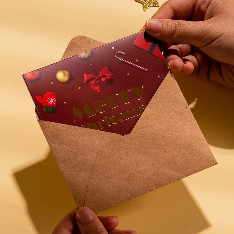 クリスマスカード 3D 立体 メッセージカード 6枚セット クリスマス ツリー かわいい カード 可愛い お祝い 挨拶 雪だるま｜ksmc-shop｜07