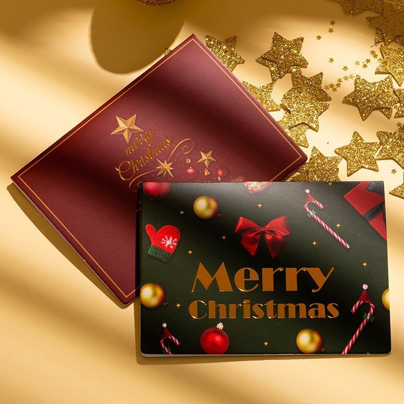 クリスマスカード 3D 立体 メッセージカード 6枚セット クリスマス ツリー かわいい カード 可愛い お祝い 挨拶 雪だるま｜ksmc-shop｜08