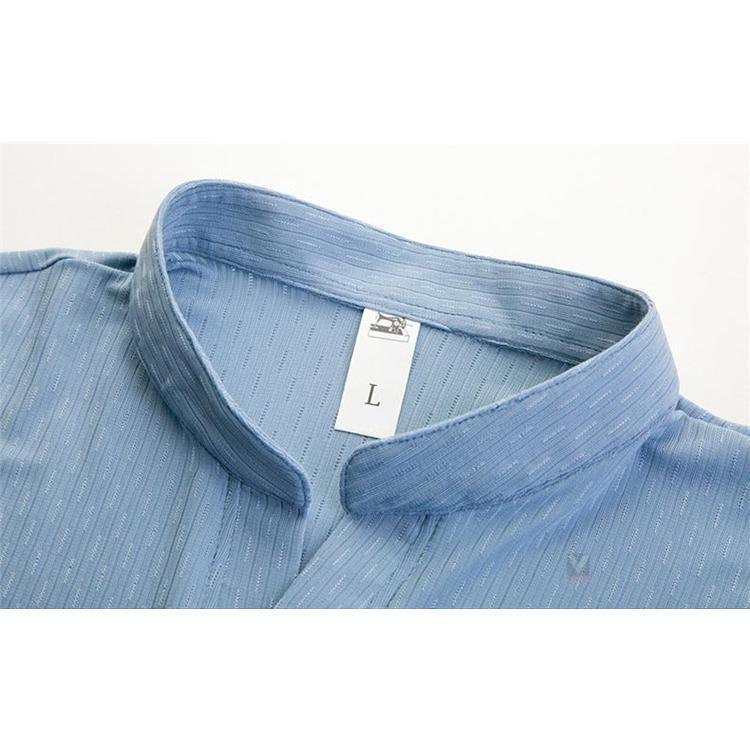 ゴルフ Tシャツ メンズ 無地 半袖 冷感 薄手 涼しい ヘンリーネックTシャツ カットソー ティーシャツ メッシュTシャツ 父の日｜ksmc-shop｜19