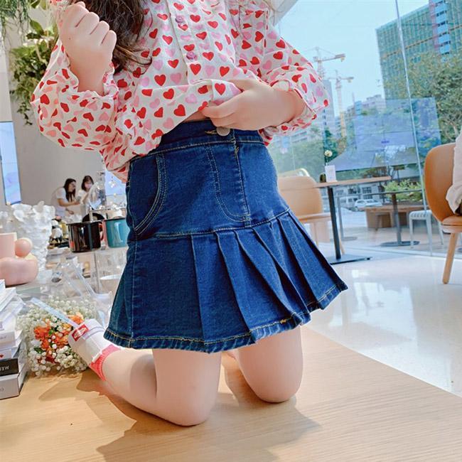 キュロットスカート デニムキュロットスカート ハーフパンツ キッズ 半ズボン ショートパンツ 女の子 子供服 キッズキュロットスカート｜ksmc-shop｜09