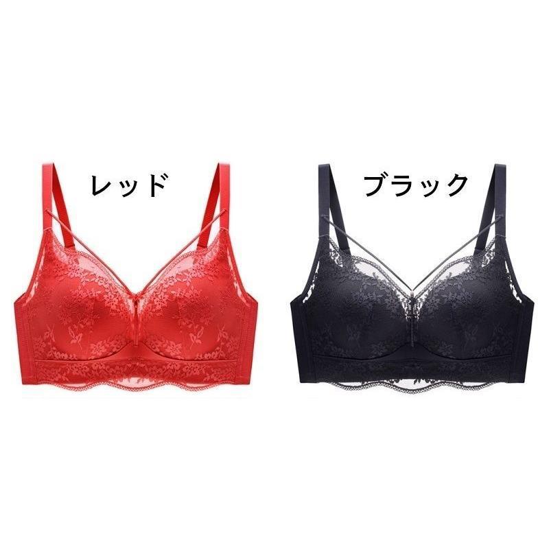 3/4カップブラ ブラジャー 単品 レディース 女性 インナー 下着 レース 花柄 お洒落 可愛い  ブラ 女子力アップ 大人女子 婦人用｜ksmc-shop｜17