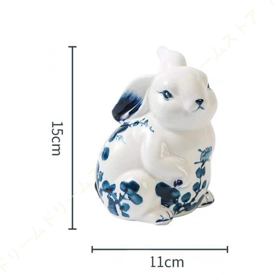 ウサギ 置物 飾り かわいい セラミック 兎陶器置物 イースター ウサギ 置物 飾り かわいい セラミック 兎陶器置物 イースター
