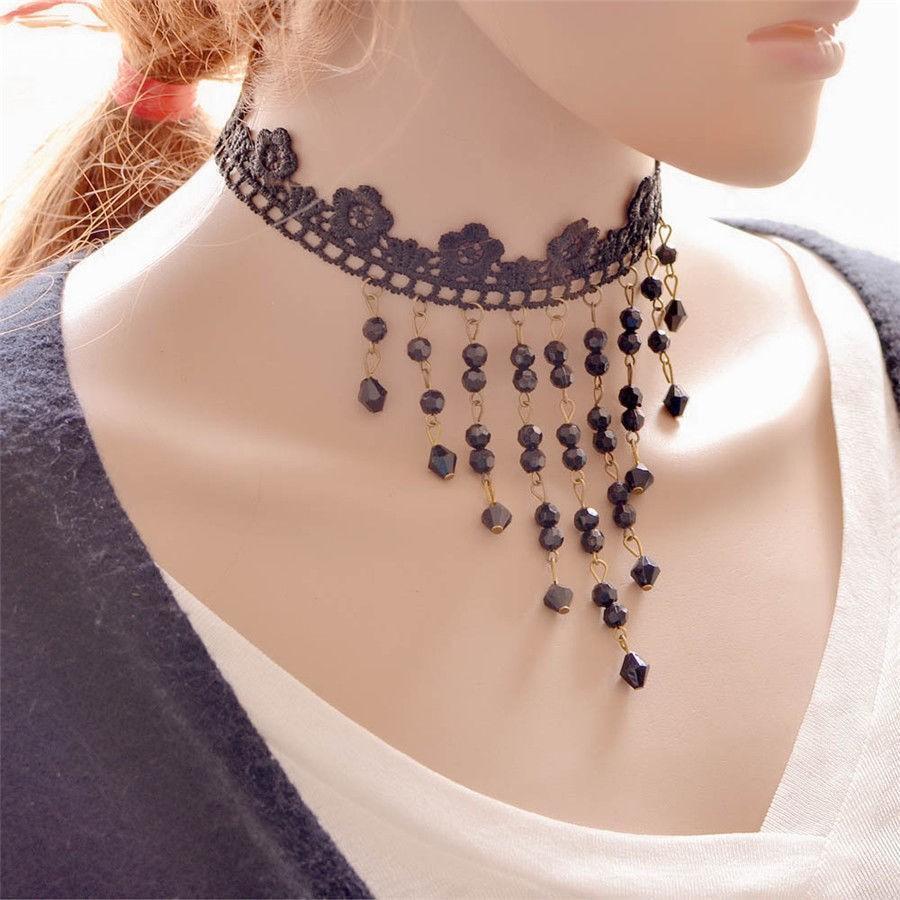 チョーカー 首飾り アクセサリー ネックレス 花柄レース チョーカー 首飾り アクセサリー ネックレス 花柄レース