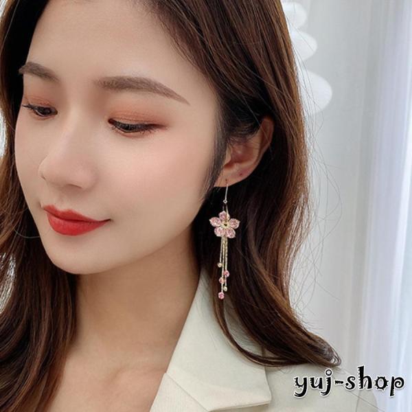 韓国風 花モチーフ フックピアス 女性｜ksmc-shop｜10