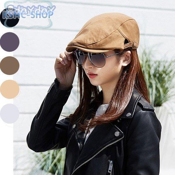 帽子 レディース キャスケット 日つば広 ハット イギリス風ファッション キャップ 無地 ハンチング帽小顔