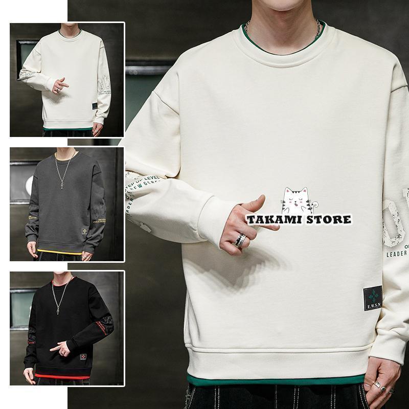 パーカー メンズ 秋服 長袖 プルオーバー tシャツ ゆったり シルエット 